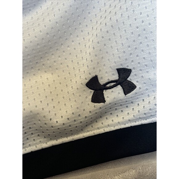 Under Armour Project Rock Iron Paradise White Black Mesh Men’s Shorts ~No Sz Tag - Picture 3 of 16